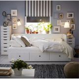 IKEA Hemnes 80X200 cm Açılabilir Divan ve Saklama Alanı, Beyaz, Divan, Bazalı, Çekyat YATAKSIZ Akdenizshop