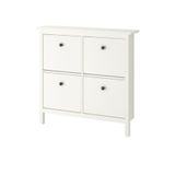 IKEA Hemnes ayakkabı dolabı, beyaz 107x22x101cm 4 bölmeli