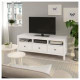 IKEA HEMNES tv sehpası beyaz vernik - 80297021