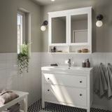 IKEA HEMNES/ORRSJÖN lavabo dolabı kombinasyonu beyaz - 09546807