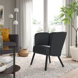 IKEA HERRAKRA tekli koltuk skulsta siyah - 20535548