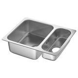 IKEA HILLESJÖN bir buçuk gözlü eviye paslanmaz çelik - 60315177