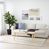 IKEA HJORTSVANG el dokuması halı kırık beyaz - 80442527