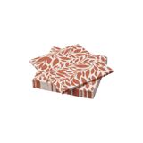 Ikea Höstagılle Desenli Peçete Turuncu 33X33 cm 30 Adet