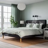 IKEA IDANAS çift kişilik karyola gunnared koyu gri - 90458947