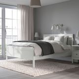 IKEA IDANAS/LURÖY çift kişilik karyola beyaz - 29392192