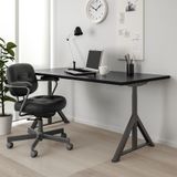 IKEA IDASEN çalışma masası siyah-koyu gri - 59281036