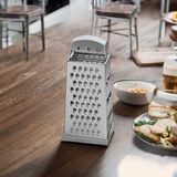 IKEA Idealisk Orta Boy Paslanmaz Çelik Mutfak Rendesi - Dayanıklı, Çok Yüzeyli, Ergonomik Saplı, Gümüş Renk