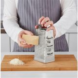 IKEA Idealısk Paslanmaz Çelik Mutfak Rende - Çok Yönlü Kullanım, 12x10x20 cm, Gümüş, Bulaşık Makinesinde Yıkanabilir