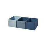 IKEA İkea 3 Adet Düzenleme Kutusu 18X25X15 Cm İkea 3Lü Set Dolap İçi Saklama Kutusu Polyester