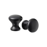 IKEA İkea Eneryda 20 Mm 2 Adet Siyah Topuz Kulp Dolap Gardırop Çekmece Kapak Kulbu Kulpu Topuzu Vidalar Dahil