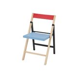 IKEA IKEA PS 2026 Serisi, katlanır sandalye, huş-mavi-siyah-kırmızı huş-mavi-siyah-kırmızı #f4f3d7