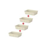 IKEA İkea Quality 4 Adet Dolap İçi Düzenleyici Kutular 15X20X5 Cm 006544