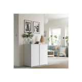 IKEA İkea Vıhals Beyaz Renk Sürgü Kapaklı Dolap 95X47X90 Cm