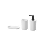 IKEA IKEAStoravan Banyo Seti Sıvı Sabunluk Katı Sabunluk Diş Fırçalık 3lü Set ve IKEATuvalet Fırçası