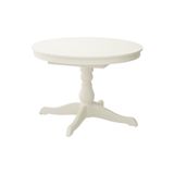 IKEA INGATORP Beyaz 4-6 Kişilik Yuvarlak Yemek Masası Açılabilir