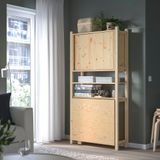 IKEA IVAR katlanır masalı raf ünitesi çam - 69469518