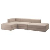 IKEA JATTEBO 3,5 kişilik kanepe ve uzanma koltuğu samsala gri-bej - 89485107