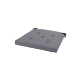 IKEA Justina 35/42x40 cm Sandalye Minderi, Gri, Çift Taraflı Kullanım