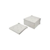 IKEA Justina 6 Adet Sandalye Minderi, Ekru, 42x35x4 cm, Pamuk