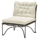 IKEA Jutholmen 65x73x83 cm Koyu Gri Tekli Bahçe Koltuğu