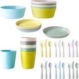 Ikea Kalas Bebek&çocuk Çatal Kaşık Bıçak-Kase-Tabak-Bardak Seti 36 Parça