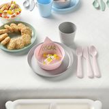 IKEA KALAS Pastel Tonlar Çocuk Çatal Kaşık Bıçak Seti