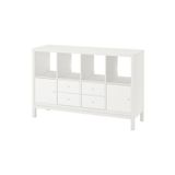 IKEA Kallax 147x94 cm Beyaz Açık Raf Ünitesi