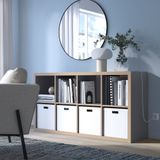 IKEA KALLAX açık raf ünitesi gri-ahşap görünümlü - 40346924