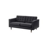 IKEA Kanepe, 2'li, Siyah, Deri