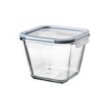 IKEA Kapaklı Saklama Kabı Cam - Plastik 1,2 Lt 15x15x12 Cm