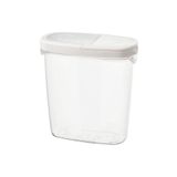 IKEA Kapaklı Saklama Kabı Hacim: 1.3 Lt Yükseklik: 18 Cm Beyaz Kap Şeffaf