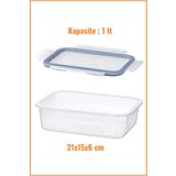 IKEA Kapaklı Saklama Kabı, Plastik Saklama Kabı 1 Lt.