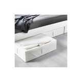 IKEA Katlanabilir Saklama Kutusu, 65x53x19 cm, Beyaz, Yatak Altı Düzenlemesi