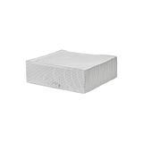 IKEA Katlanabilir Saklama Kutusu Hurç, 55x51x18 cm, Beyaz-Gri