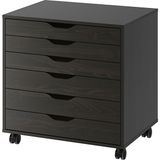 IKEA Keson Çalışma Dolabı 67x66 cm Venge Renk Tekerlekli Ofis Dolabı