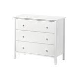 IKEA KILBERGET Serisi, 3 çekmeceli şifonyer, 86x78 cm, beyaz beyaz #ffffff