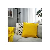 IKEA Kırlent Kılıfı, Sarı, 50x50 cm,%100 Pamuk, Fermuar Kapaklı