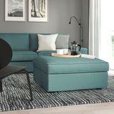 IKEA KIVIK saklama gözlü puf kelinge gri-turkuaz - 49443039