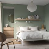 IKEA KLEPPSTAD çift kişilik karyola beyaz-bej - 00492677