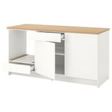 IKEA KNOXHULT çekmeceli ve kapaklı alt dolap beyaz - 70326788