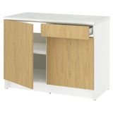 IKEA KNOXHULT çekmeceli ve kapaklı alt dolap meşe görünümlü - 40603980