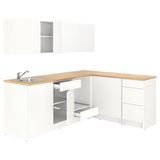IKEA KNOXHULT köşe mutfak dolabı kombinasyonu beyaz - 19388402