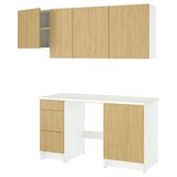 IKEA KNOXHULT mutfak dolabı kombinasyonu meşe görünümlü - 39581427