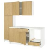 IKEA KNOXHULT mutfak dolabı kombinasyonu meşe görünümlü - 39614946