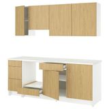 IKEA KNOXHULT mutfak dolabı kombinasyonu meşe görünümlü - 59581129