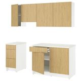 IKEA KNOXHULT mutfak dolabı kombinasyonu meşe görünümlü - 59581431