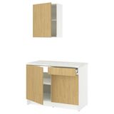 IKEA KNOXHULT mutfak dolabı kombinasyonu meşe görünümlü - 69581119