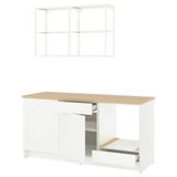 IKEA KNOXHULT/ENHET mutfak dolabı kombinasyonu dekoratif beyaz - 89614944
