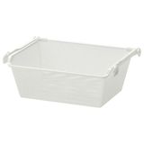 IKEA KOMPLEMENT raylı tel sepet beyaz - 79010987